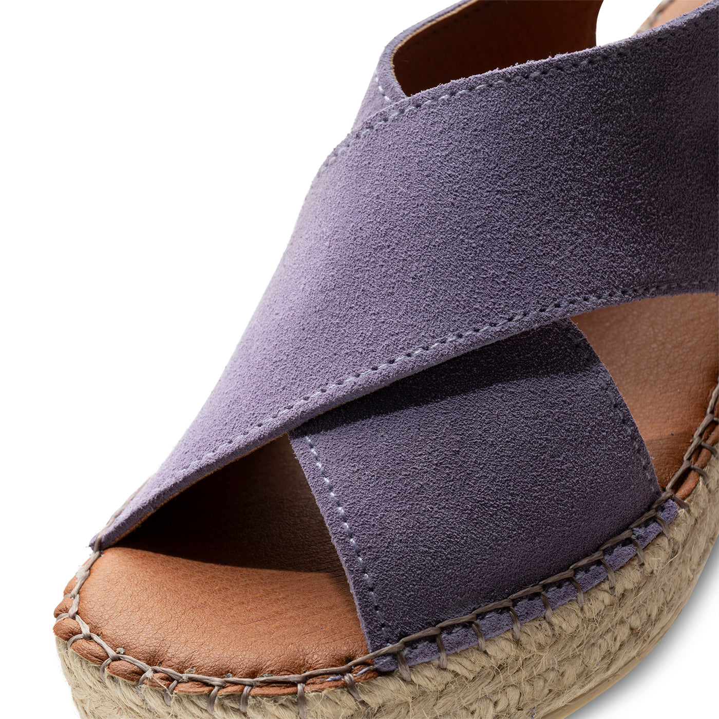 SHOE THE BEAR WOMENS Orchid wedge suede Espadrilles 917 MAUVE