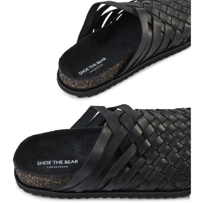 SHOE THE BEAR MENS Pablo Slipper Flat Sandals 110 BLACK