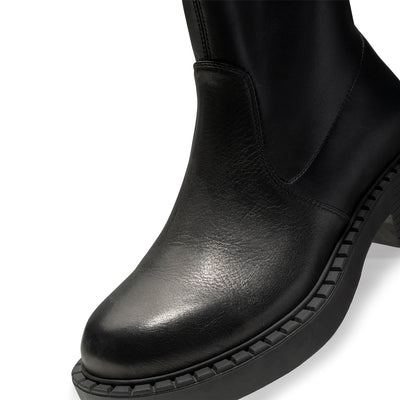 SHOE THE BEAR WOMENS Patti boot leather Boots 110 BLACK