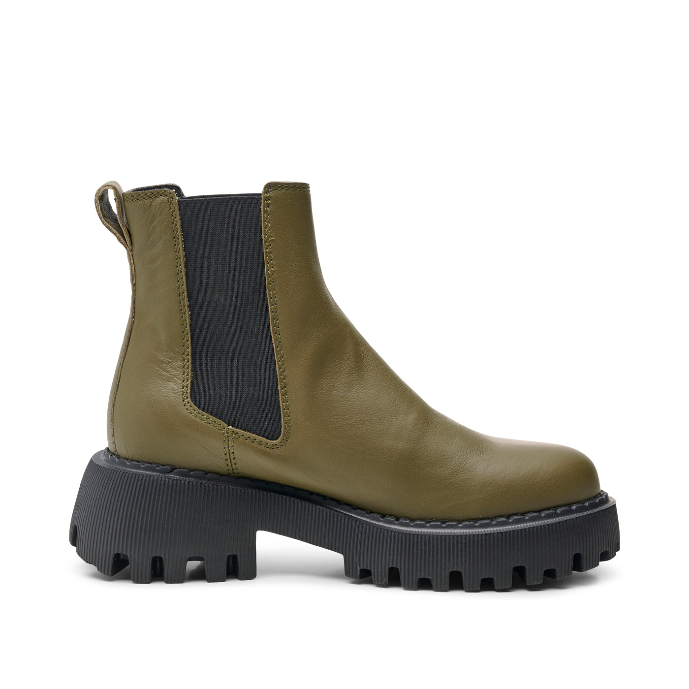 SHOE THE BEAR WOMENS Posey chelsea boot leather Boots 916 ALGAE