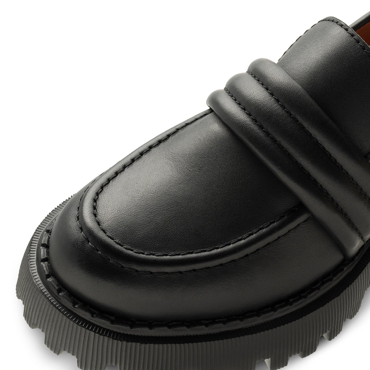 SHOE THE BEAR WOMENS Posey loafer leather Loafers 110 BLACK