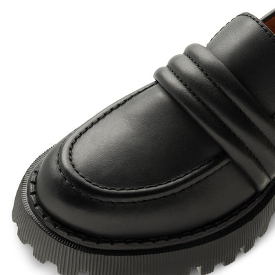 SHOE THE BEAR WOMENS Posey loafer leather Loafers 110 BLACK