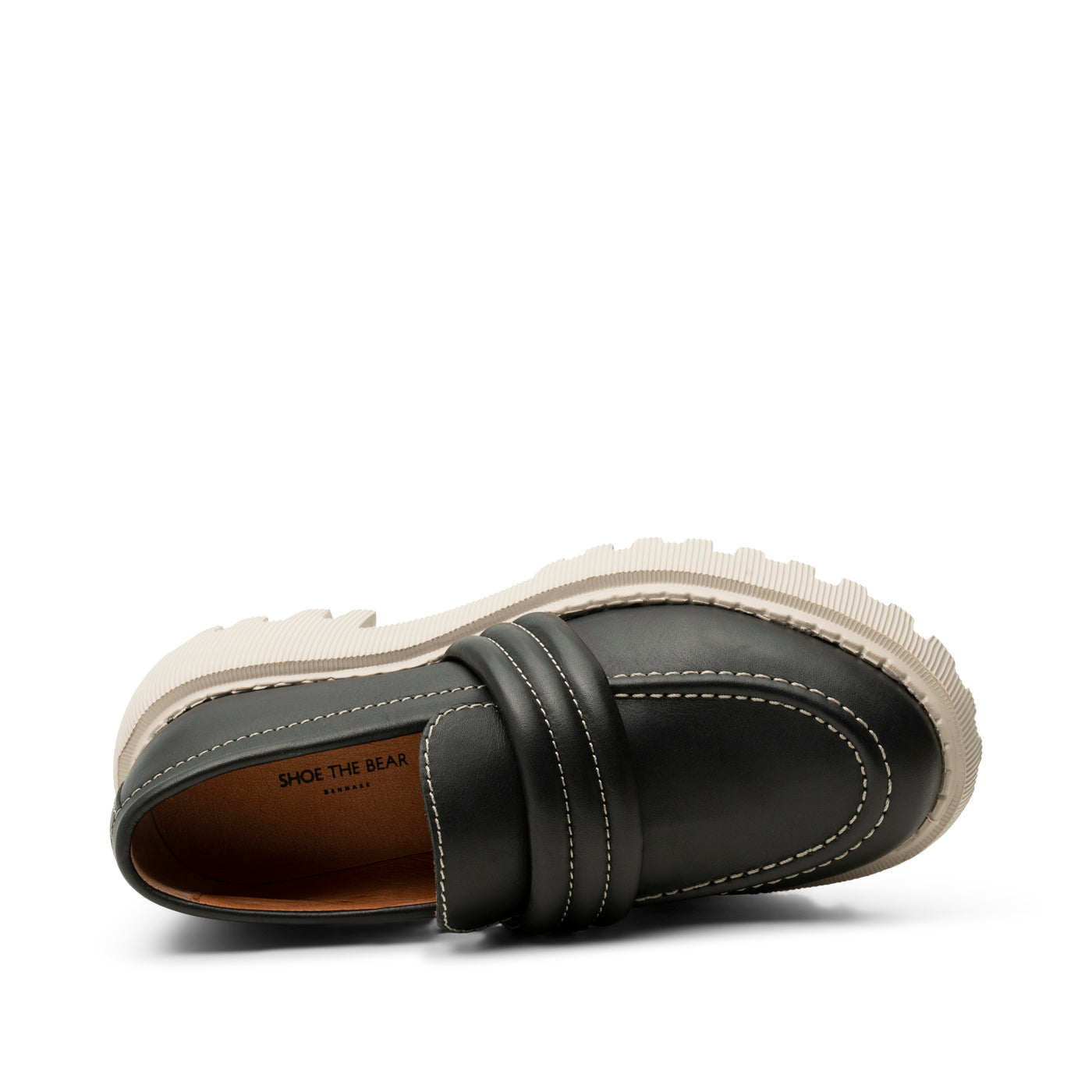 SHOE THE BEAR WOMENS Posey loafer leather Loafers 923 BLACK CONTRAST