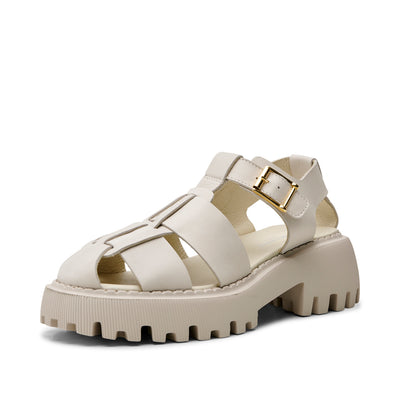 SHOE THE BEAR WOMENS Posey sandal leather Sandals 127 OFF WHITE