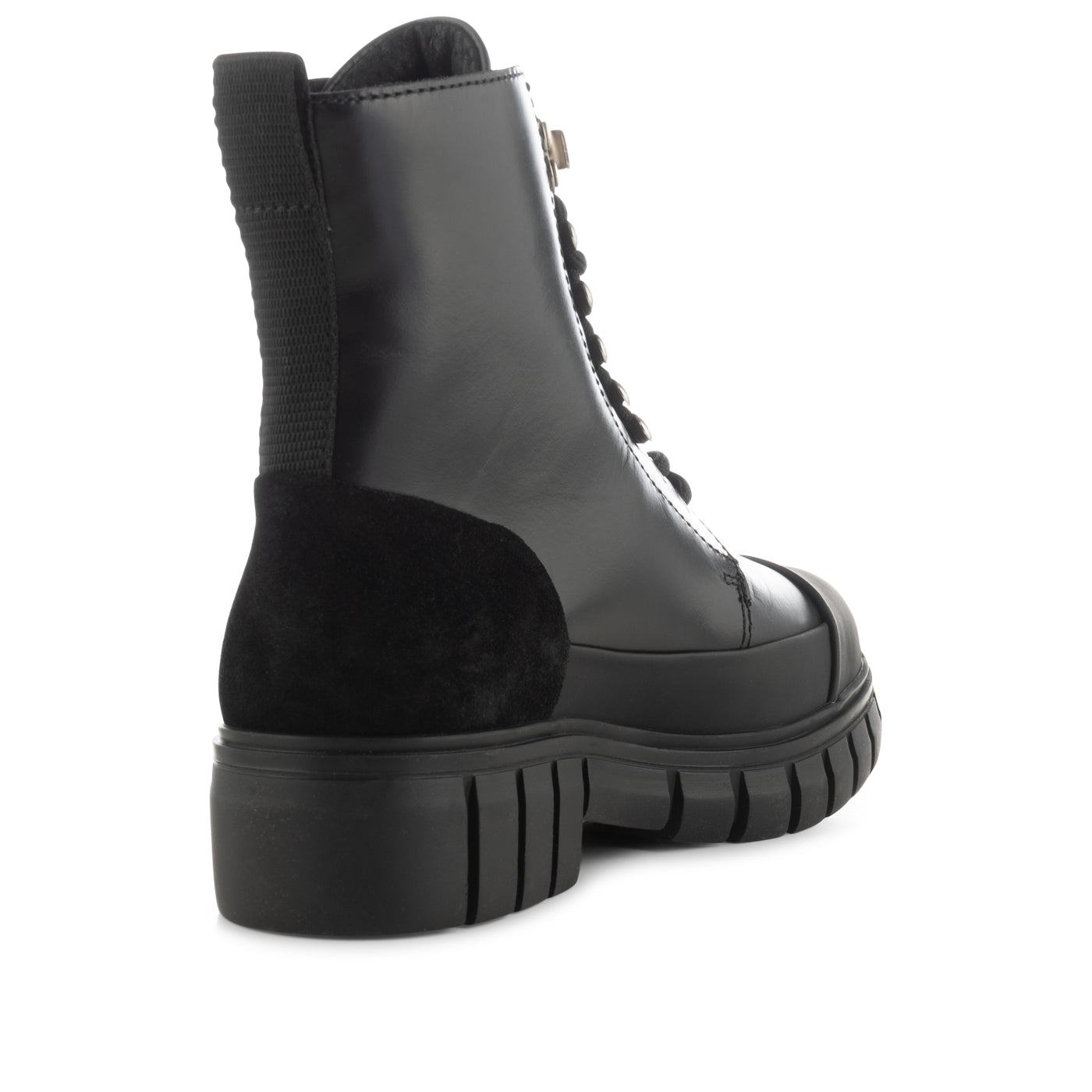 SHOE THE BEAR WOMENS Rebel lace-up boot leather Boots 111 BLACK / BLACK