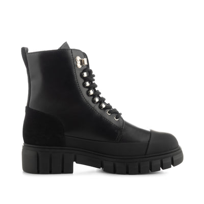 SHOE THE BEAR WOMENS Rebel lace-up boot leather Boots 111 BLACK / BLACK