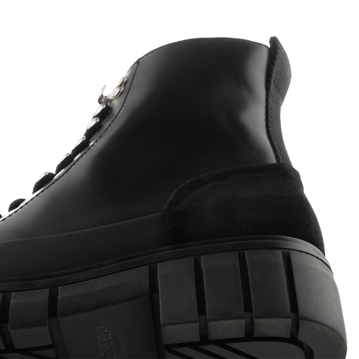 SHOE THE BEAR WOMENS Rebel lace-up boot leather Boots 111 BLACK / BLACK