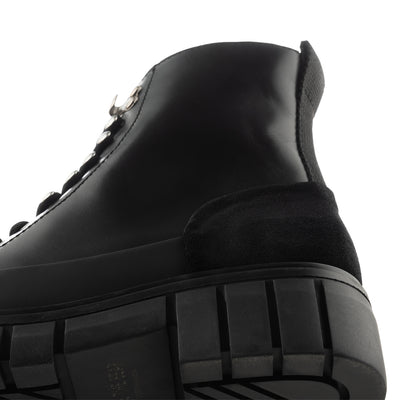 SHOE THE BEAR WOMENS Rebel lace-up boot leather Boots 111 BLACK / BLACK