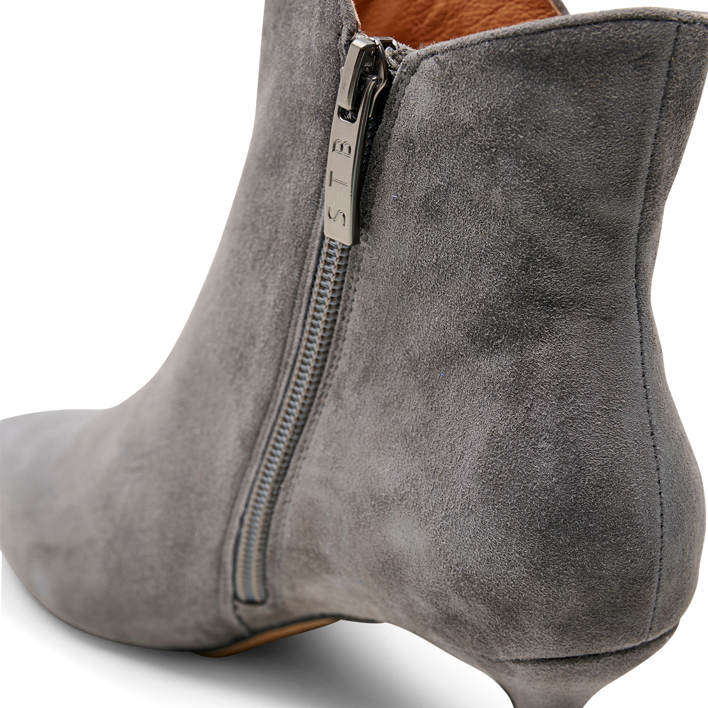 SHOE THE BEAR WOMENS Saga boot suede Heels 140 GREY