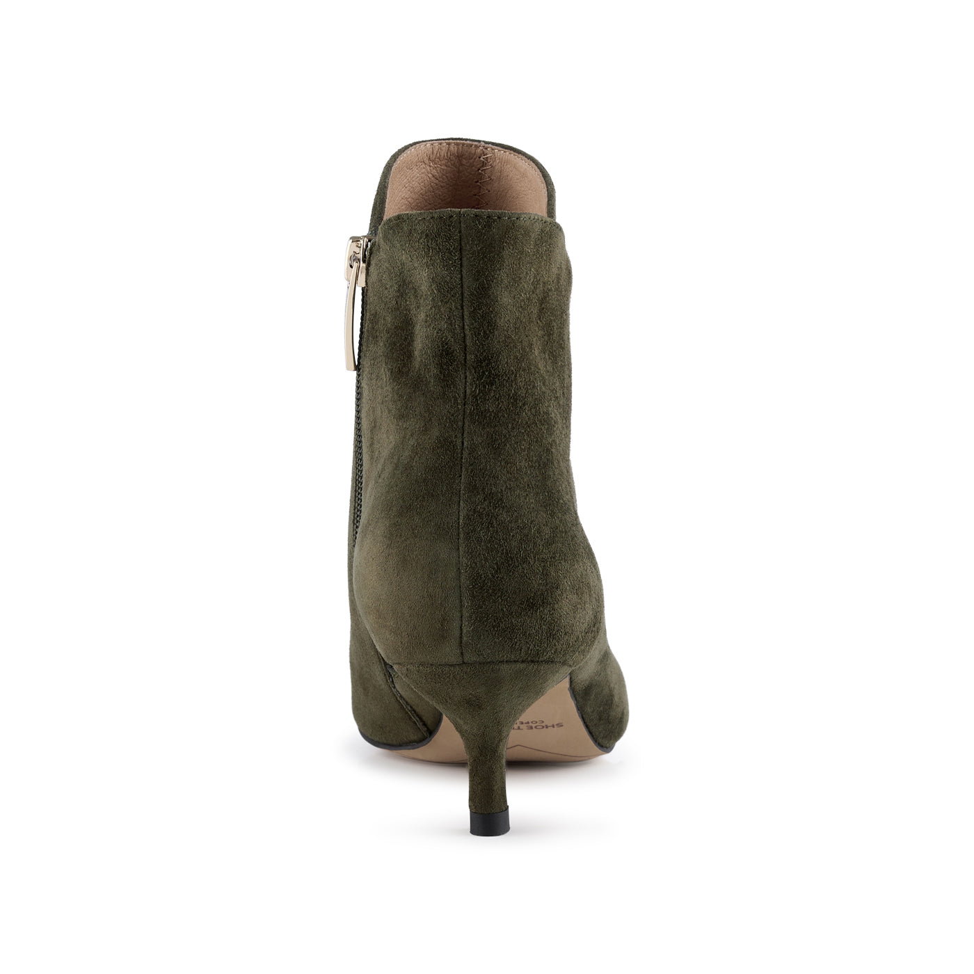 SHOE THE BEAR WOMENS Saga boot suede Heels 151 KHAKI