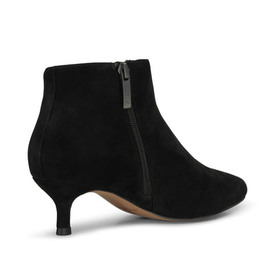 SHOE THE BEAR WOMENS Saga bootie suede Heels 110 BLACK