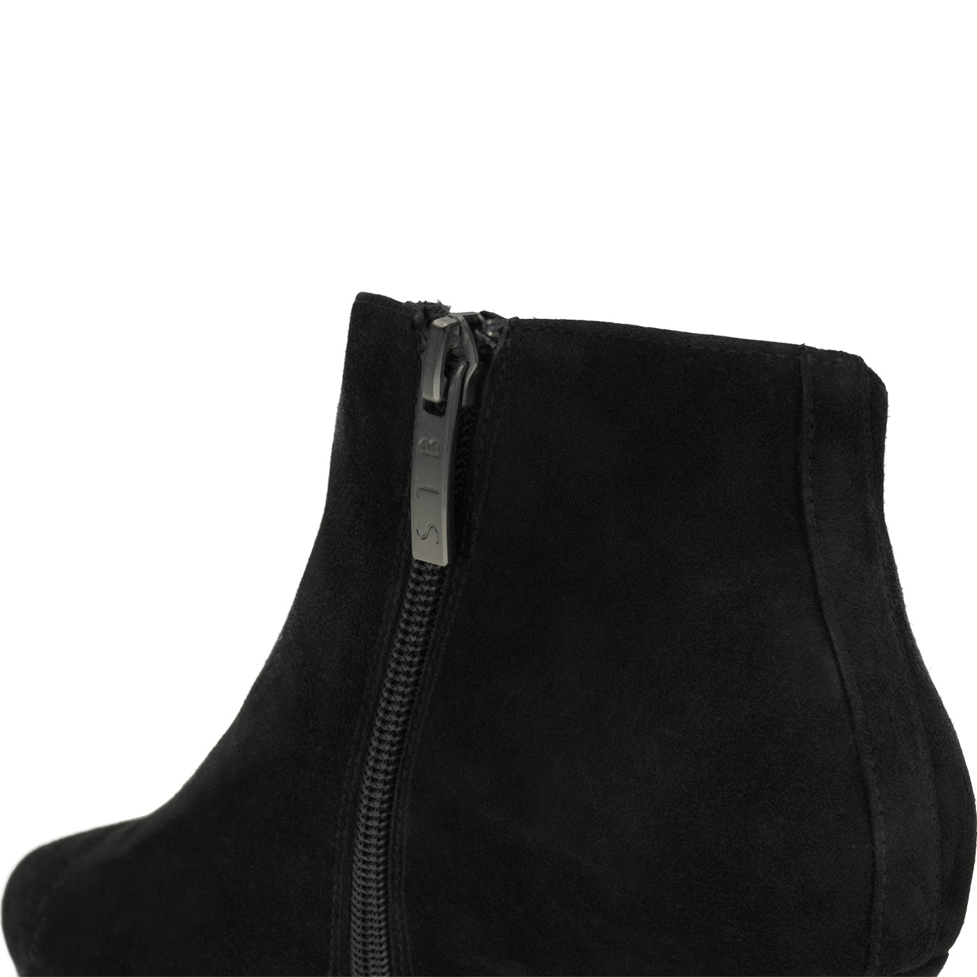 SHOE THE BEAR WOMENS Saga bootie suede Heels 110 BLACK