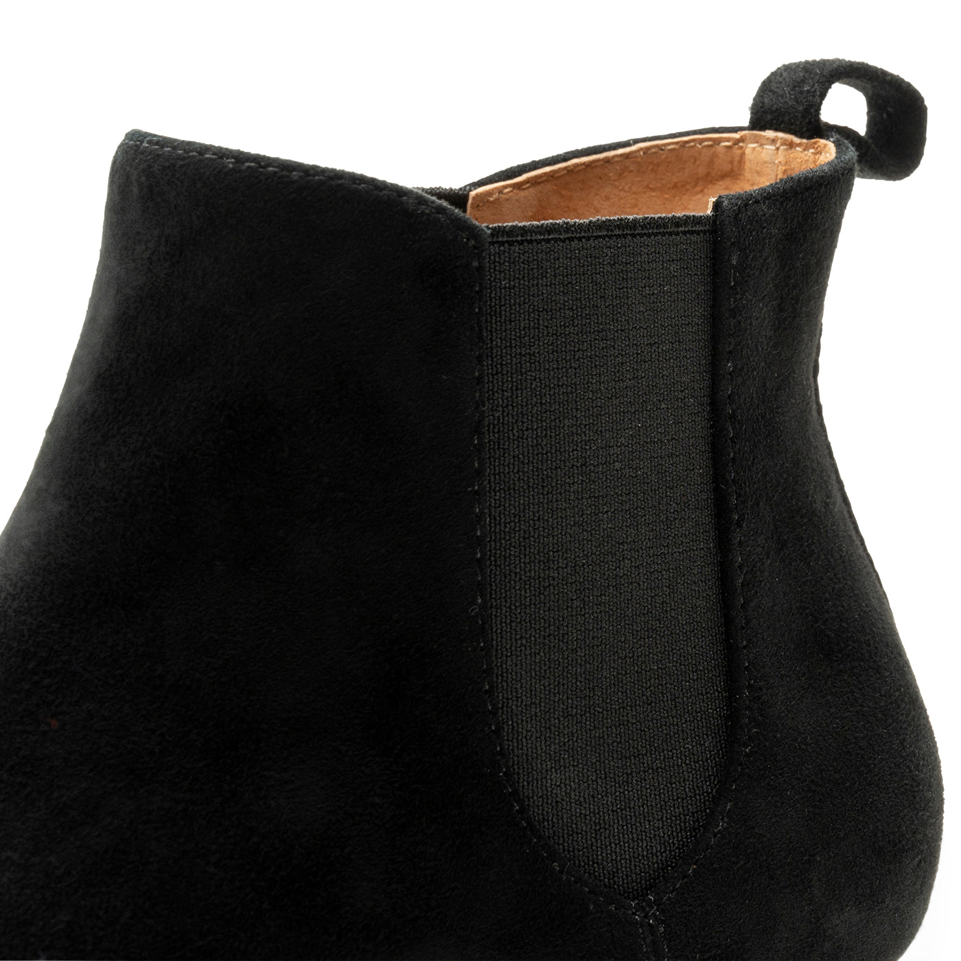 SHOE THE BEAR WOMENS Saga chelsea boot suede Heels 110 BLACK