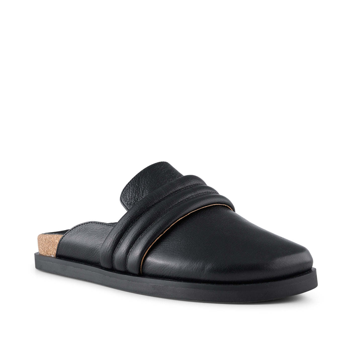 SHOE THE BEAR WOMENS Siri clog leather Sandals 110 BLACK