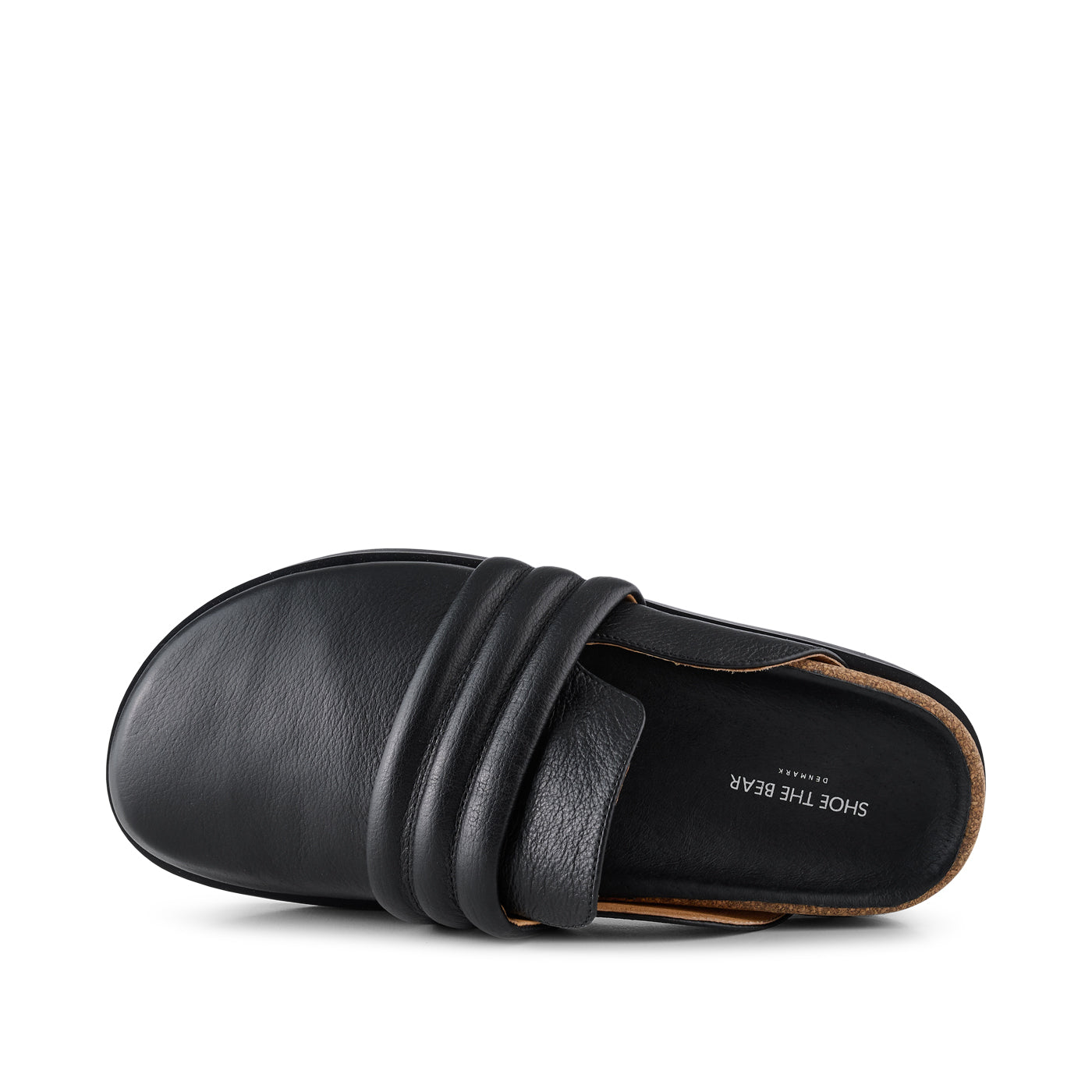 SHOE THE BEAR WOMENS Siri clog leather Sandals 110 BLACK