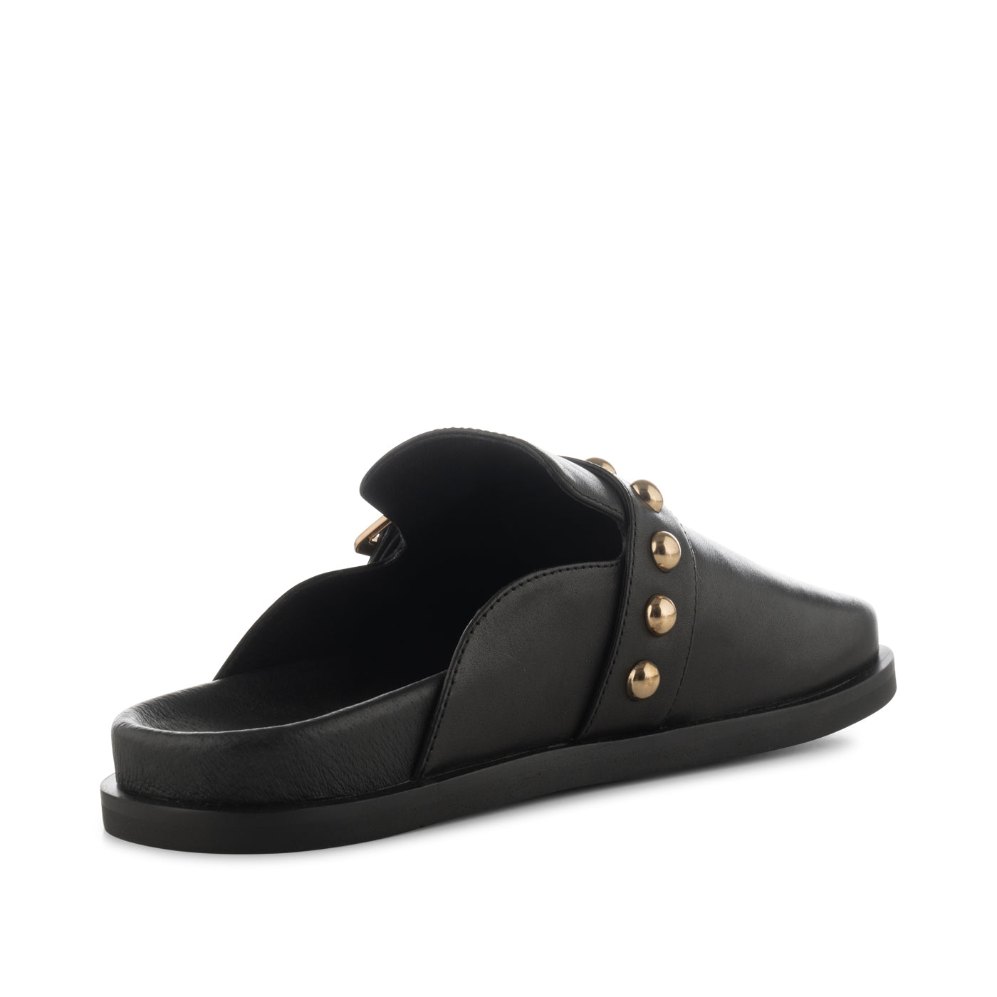 SHOE THE BEAR WOMENS Siri buckle clog leather Shoes 110 BLACK