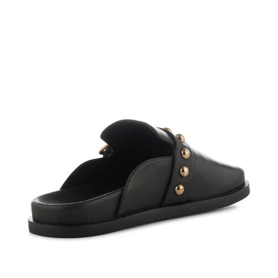 SHOE THE BEAR WOMENS Siri buckle clog leather Shoes 110 BLACK