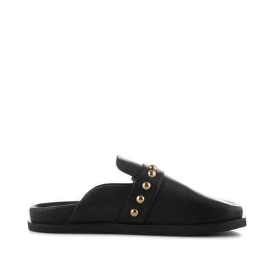 SHOE THE BEAR WOMENS Siri buckle clog leather Shoes 110 BLACK
