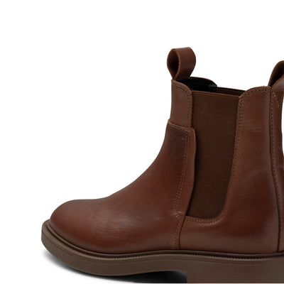 SHOE THE BEAR WOMENS Thyra chelsea boot leather Chelsea Boots 136 CHESTNUT BROWN