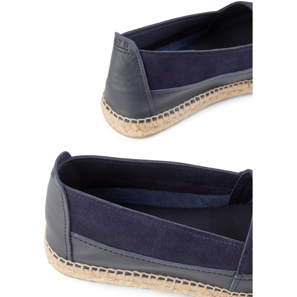 SHOE THE BEAR MENS Tonka slip-on suede Espadrilles 171 NAVY