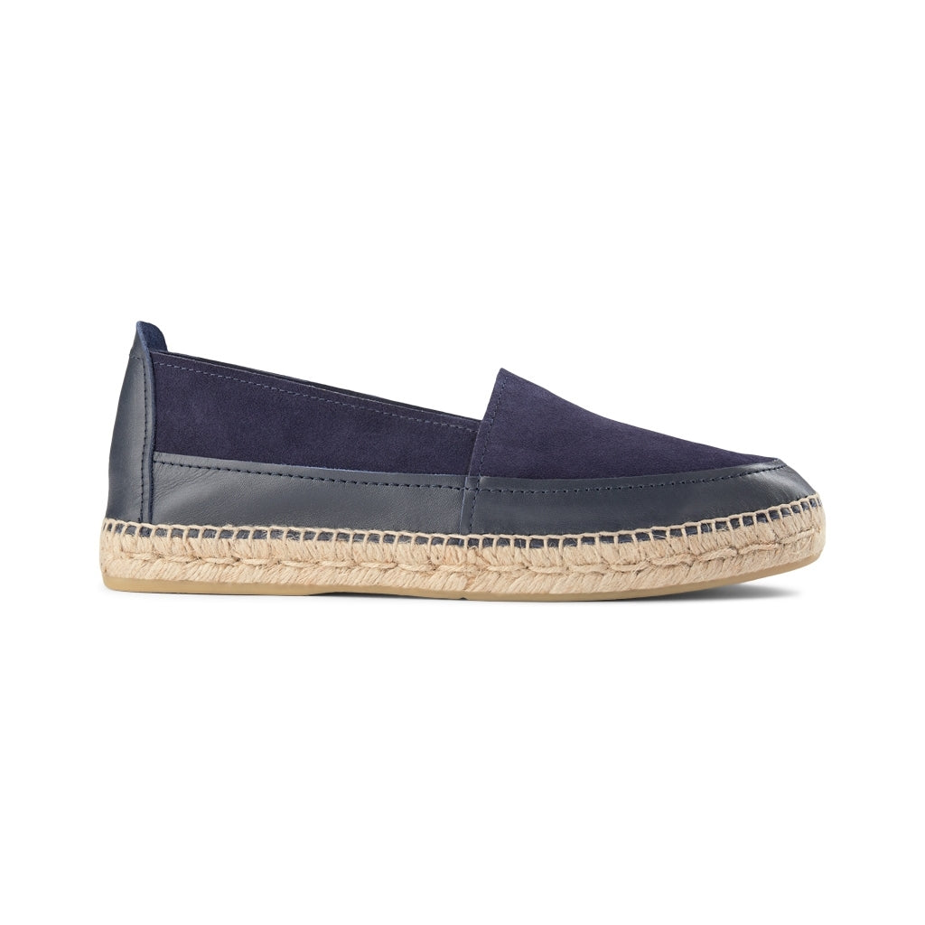 SHOE THE BEAR MENS Tonka slip-on suede Espadrilles 171 NAVY