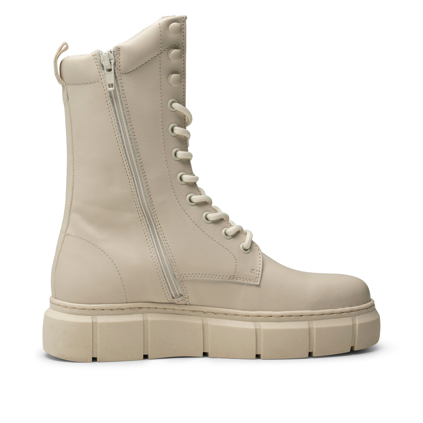 SHOE THE BEAR WOMENS Tove lace up boot leather Boots 127 OFF WHITE