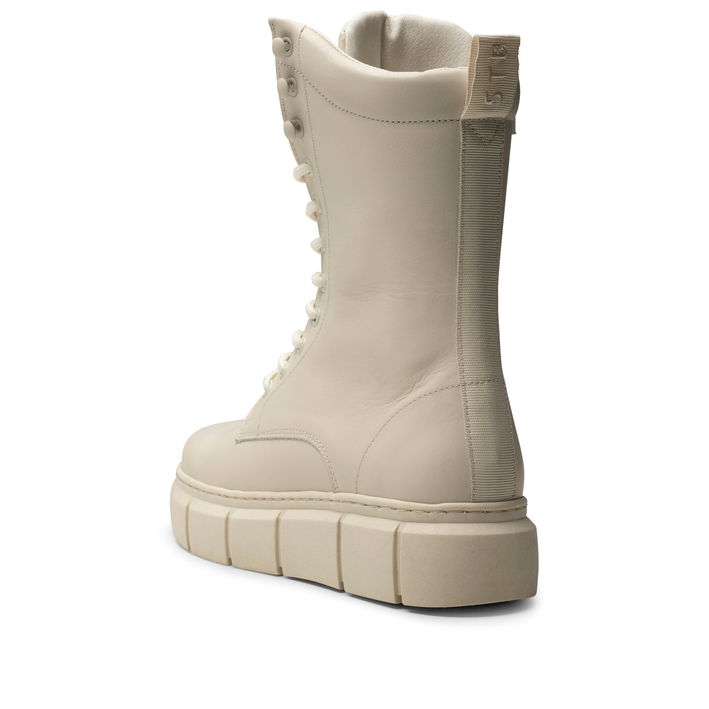SHOE THE BEAR WOMENS Tove lace up boot leather Boots 127 OFF WHITE