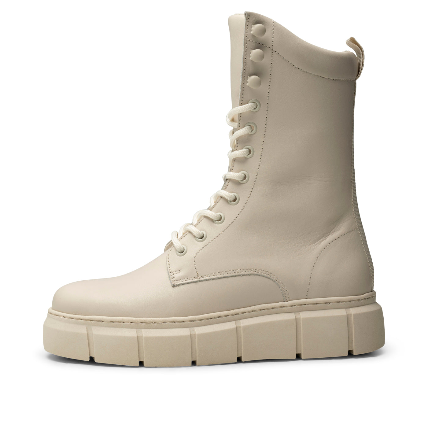 SHOE THE BEAR WOMENS Tove lace up boot leather Boots 127 OFF WHITE