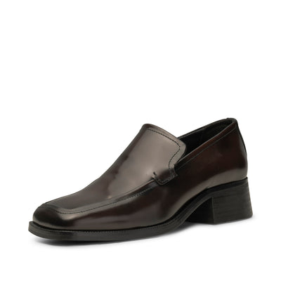 SHOE THE BEAR WOMENS Ulla loafer leather Loafers 873 BROWN HIGH SHINE