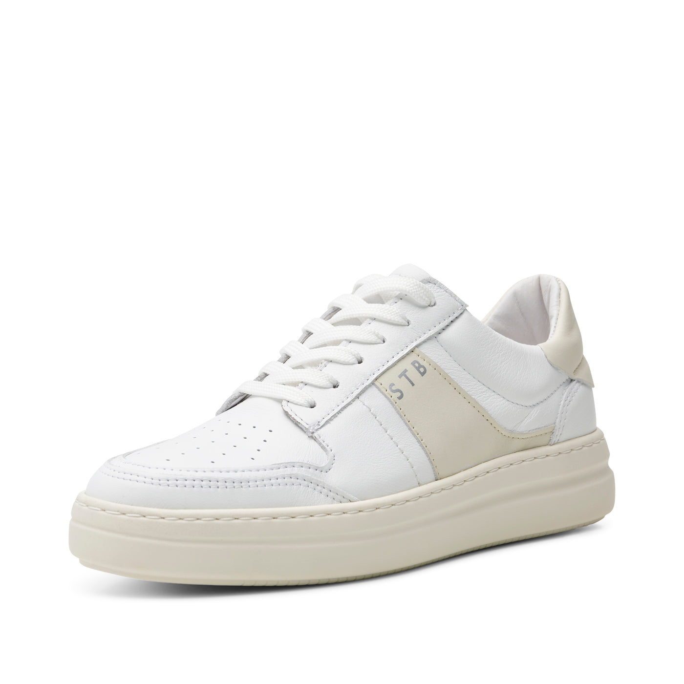 SHOE THE BEAR WOMENS Valda sneaker suede leather Sneakers 120 WHITE