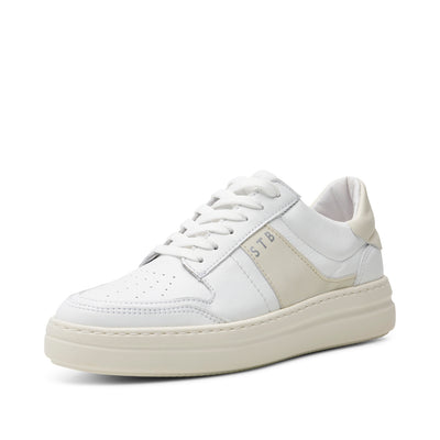 SHOE THE BEAR WOMENS Valda sneaker suede leather Sneakers 120 WHITE