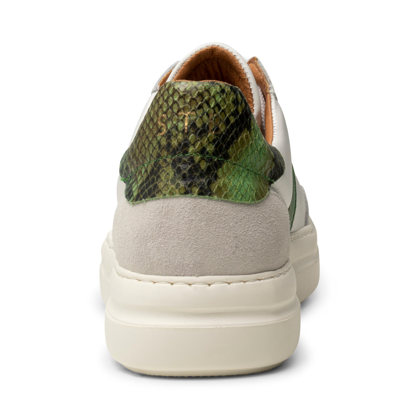 SHOE THE BEAR WOMENS Valda sneaker suede leather Sneakers 835 WHITE/GREEN MULTI