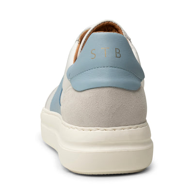SHOE THE BEAR WOMENS Valda sneaker suede leather Sneakers 836 WHITE/BLUE