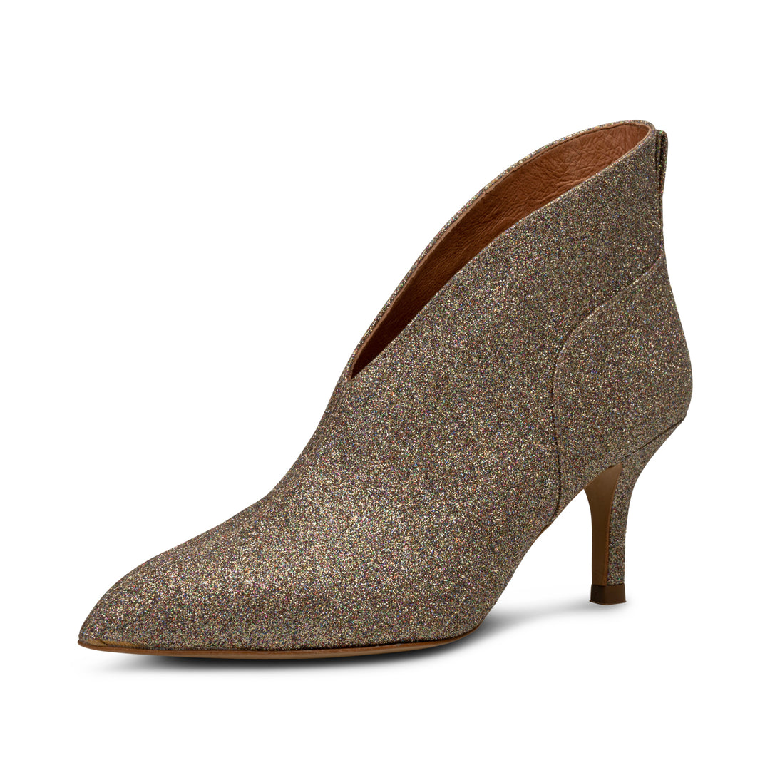 Kitten heel v cut shoe boots shop