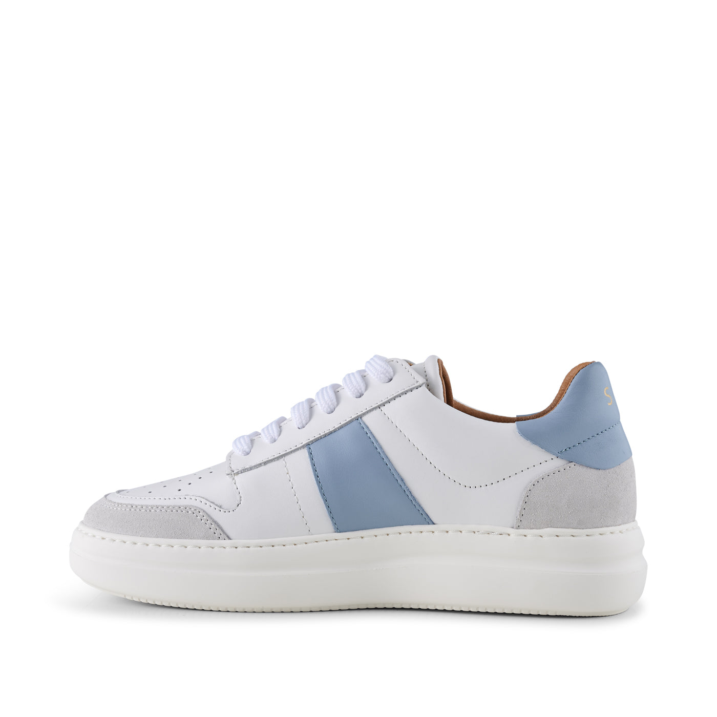 SHOE THE BEAR WOMENS Vinca sneaker leather Sneakers 836 WHITE/BLUE