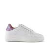 SHOE THE BEAR WOMENS Vinca sneaker leather Sneakers 833 WHITE/LAVENDER CROCO