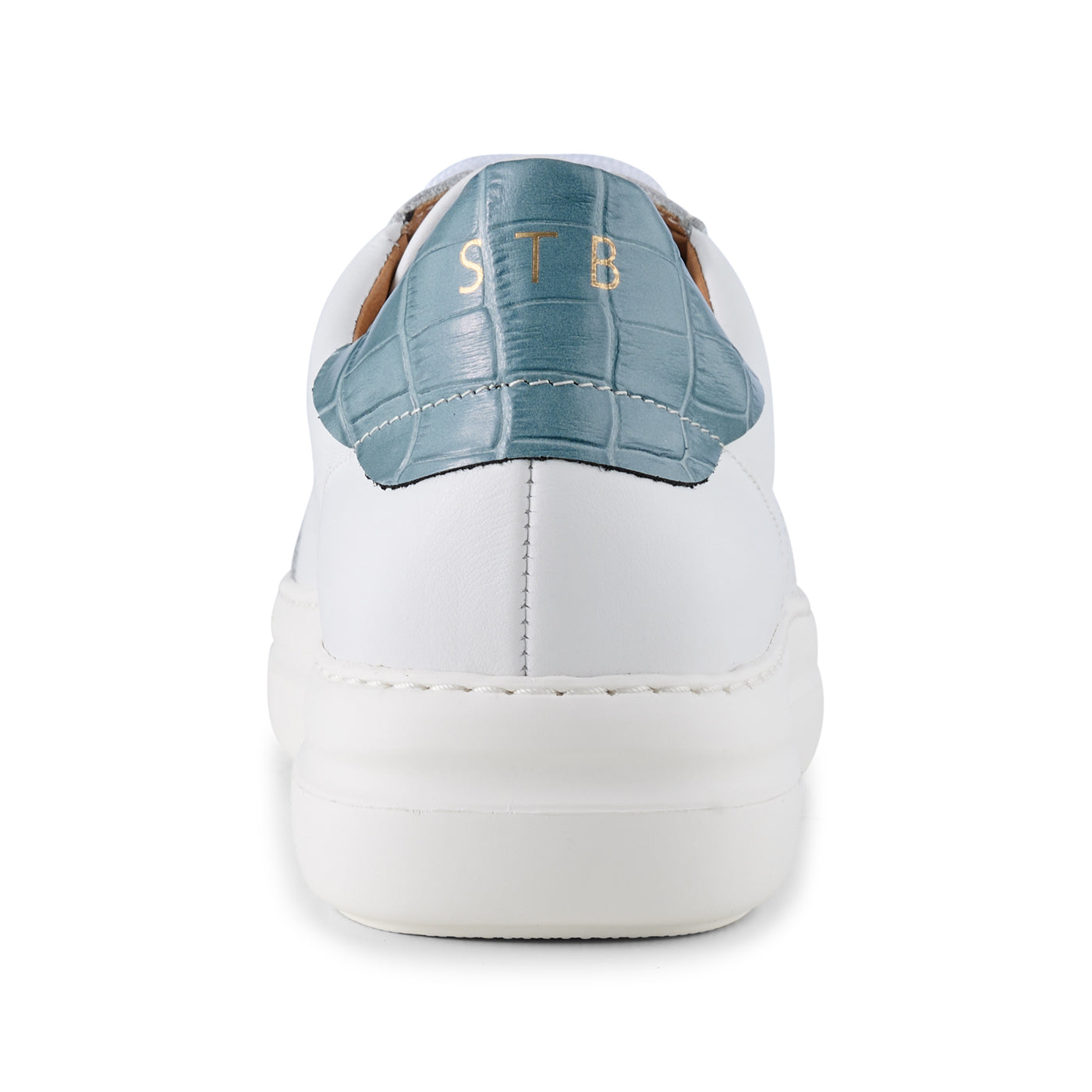 SHOE THE BEAR WOMENS Vinca sneaker leather Sneakers 834 WHITE/BLUE CROCO