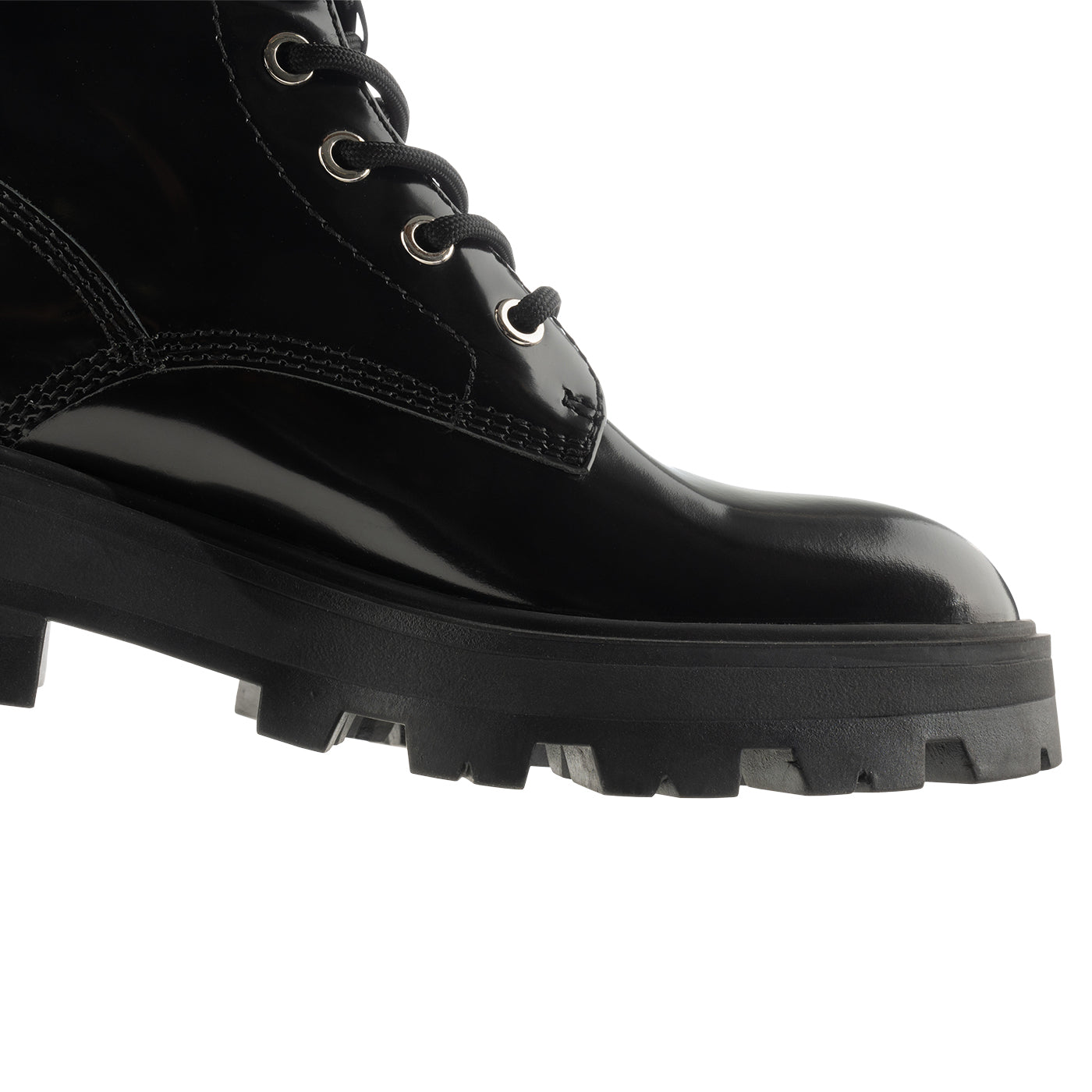SHOE THE BEAR WOMENS Viv boot leather Boots 815 BLACK HIGH SHINE