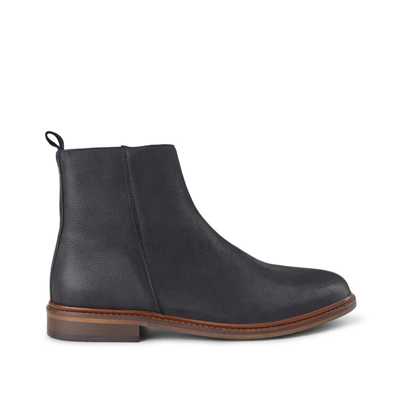 SHOE THE BEAR MENS Wesley Leather Boot Ankle Boots 110 BLACK