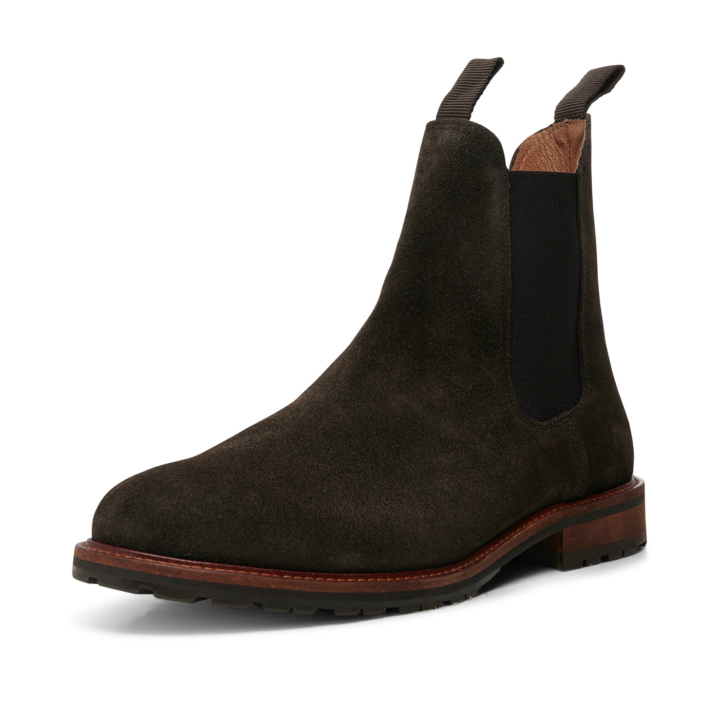 SHOE THE BEAR MENS York chelsea boot suede Boots 130 BROWN