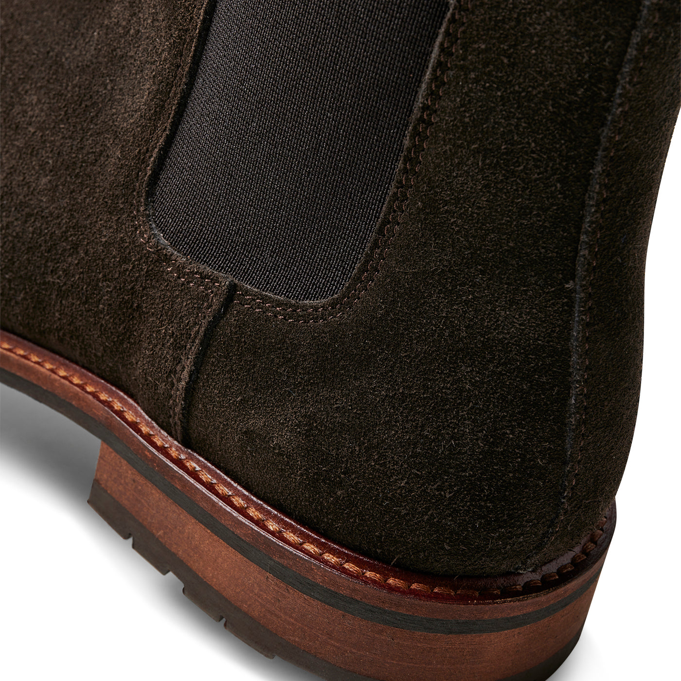 SHOE THE BEAR MENS York chelsea boot suede Boots 130 BROWN