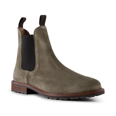 SHOE THE BEAR MENS York chelsea boot suede Boots 151 KHAKI